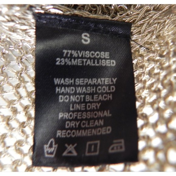 Metallic Gold L/S Crop Top - Picture 5 of 7